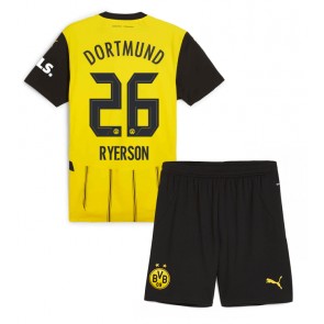 Billiga Borussia Dortmund Julian Ryerson #26 Hemmatröja Barn 2024-25 Kortärmad (+ Korta byxor)